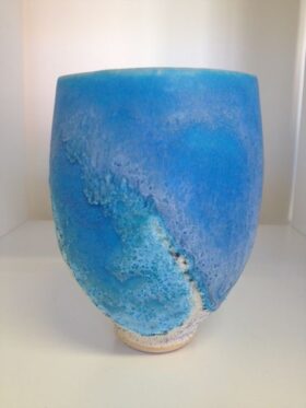 Ceramic vessel by David Brown inspired by the coast